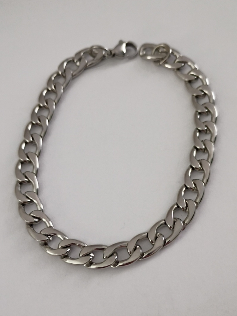 Silver Curb Chain Bracelet